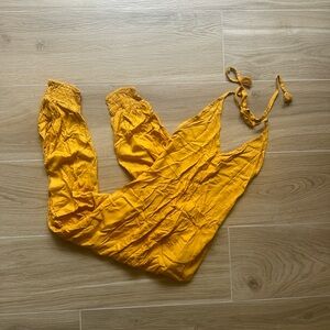 Vibrant Yellow Halter Jumpsuit / Jumper